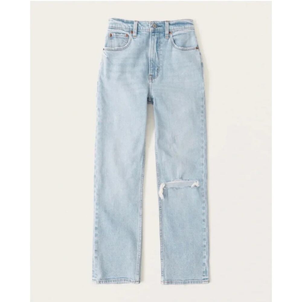 Abercrombie & Fitch Curve Love The 90s Straight Ultra High Rise size 16